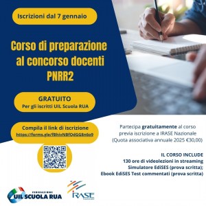 CONCORSO: PREPARAZIONE GRATUITA PER GLI ISCRITTI UIL SCUOLA